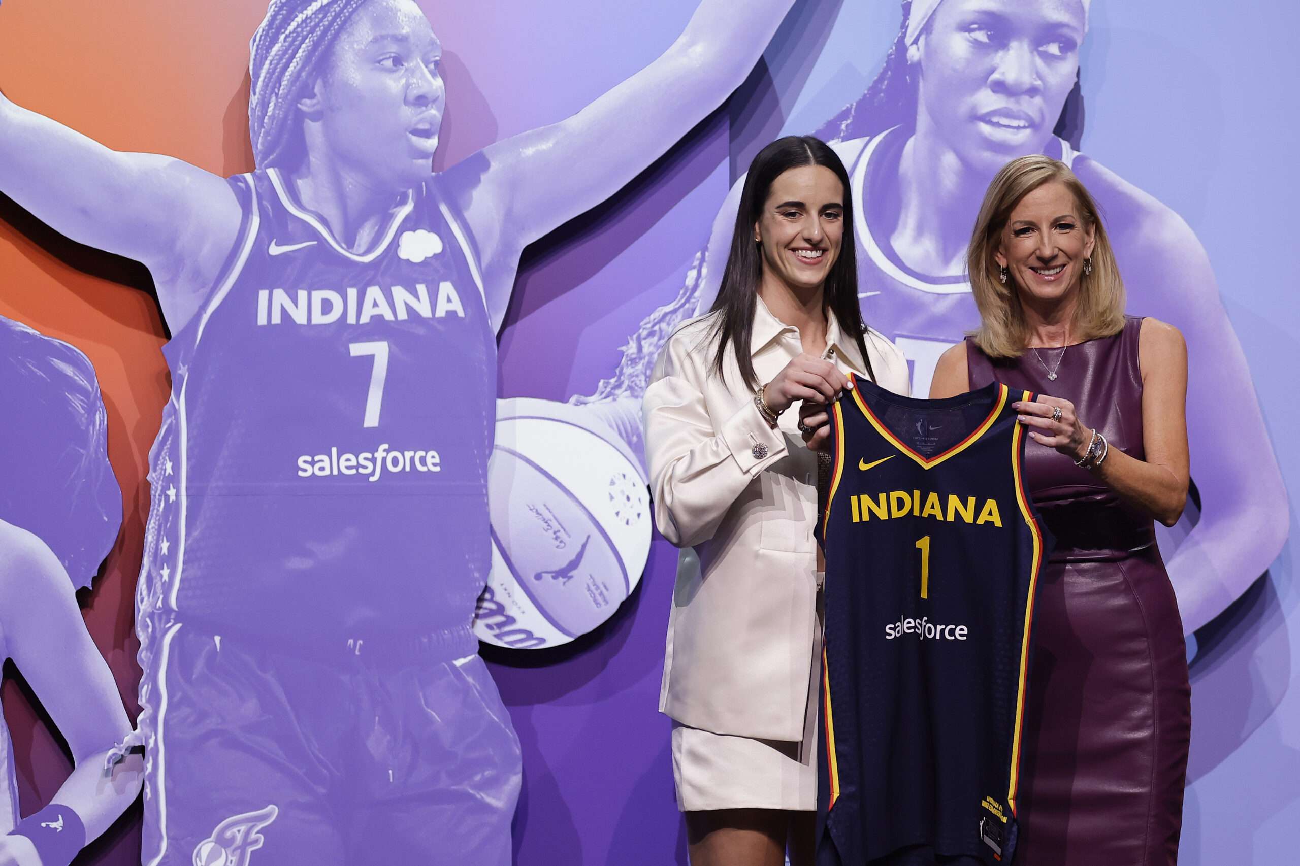 A photograph of the WNBA's Caitlin Clark