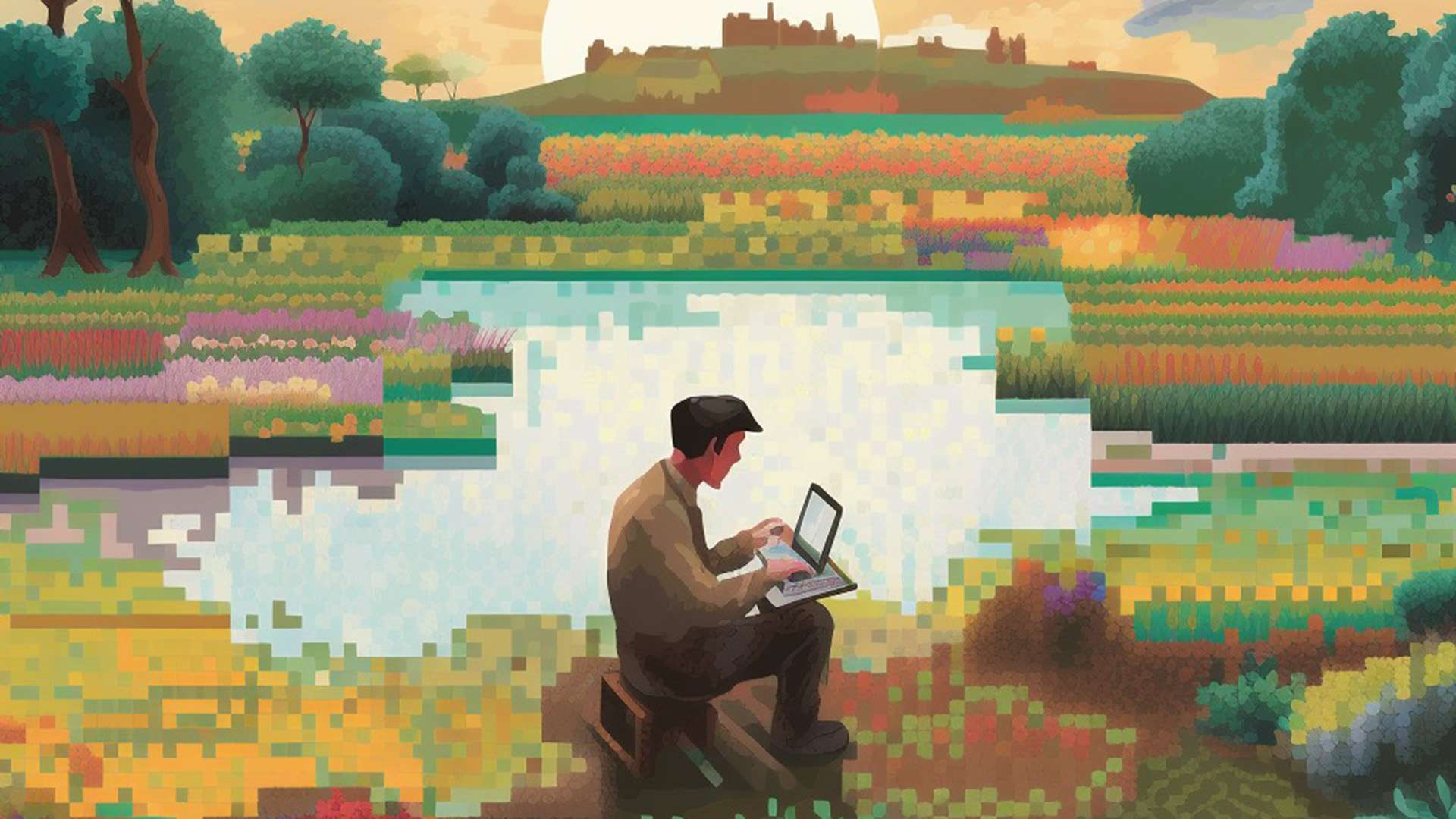 Eric Rivier illustration of a heavily pixelated man who is pain 3448647a 3e3a 4ac1 98d5 61fe8b44dd36 copy 1