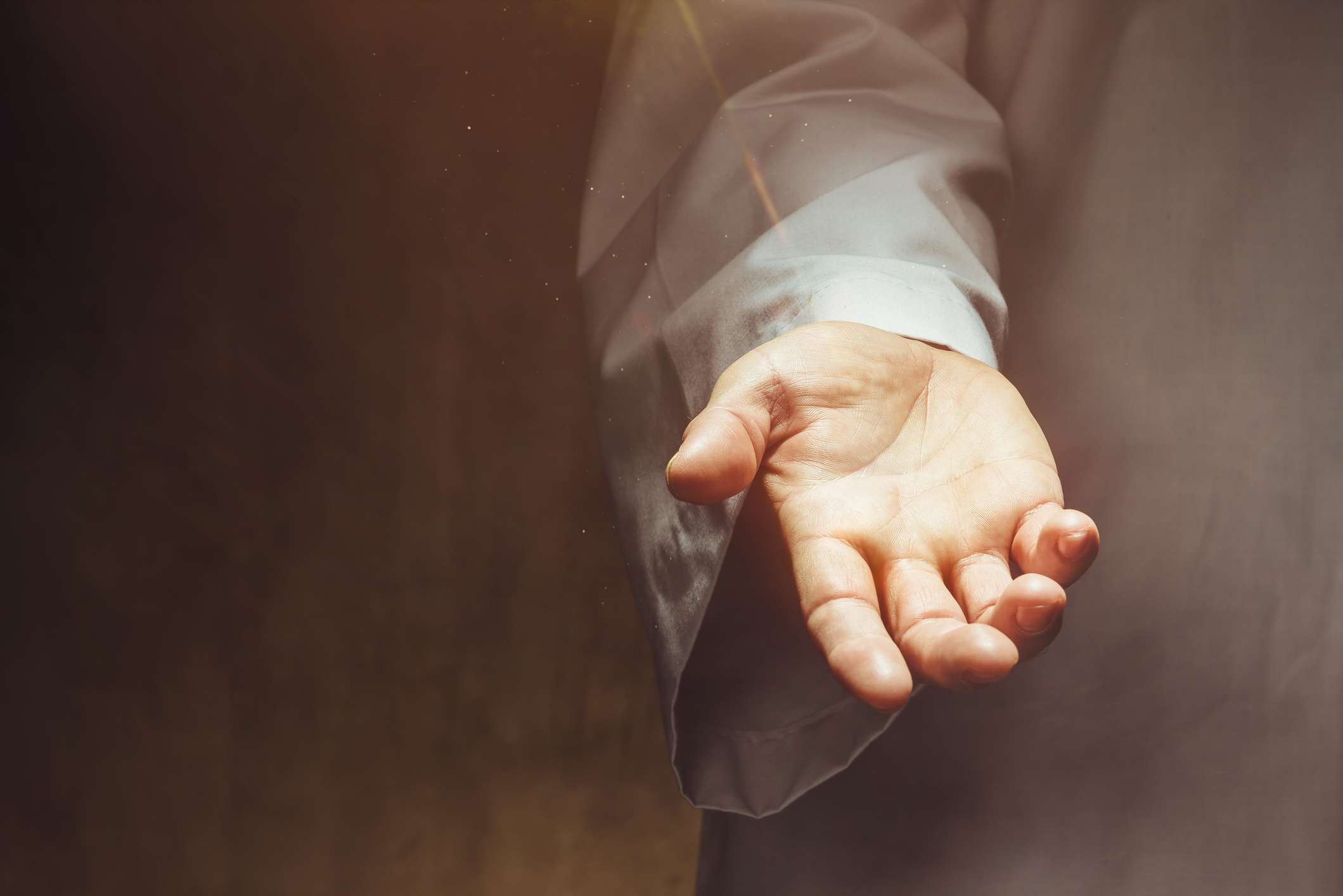 A replication of the hands of Jesus.