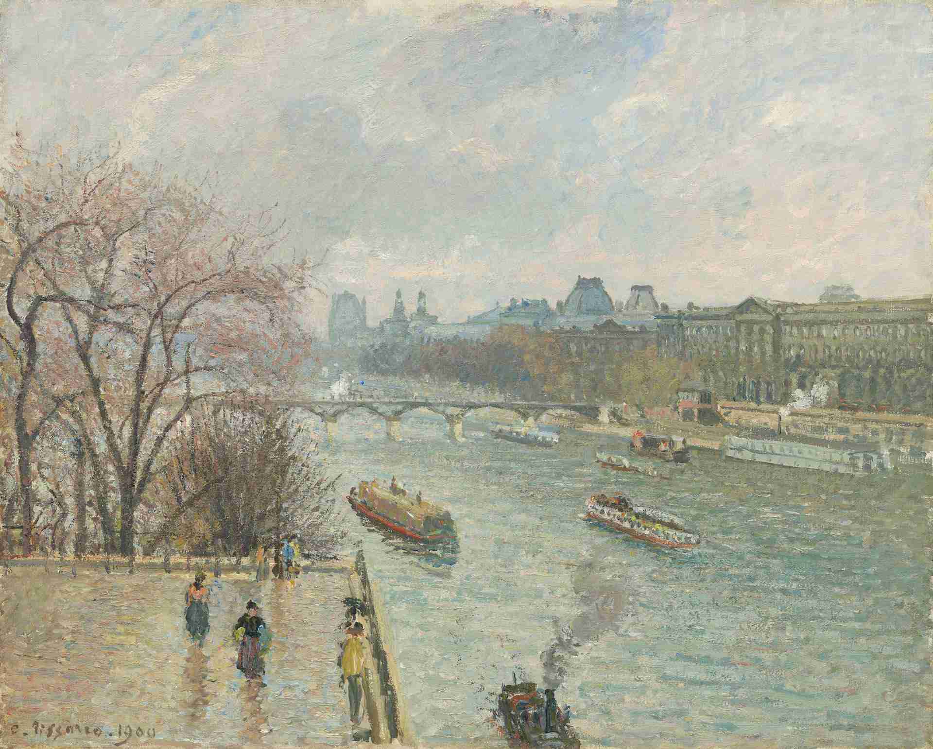 the louvre afternoon rainy weather 2014.136.59 copy